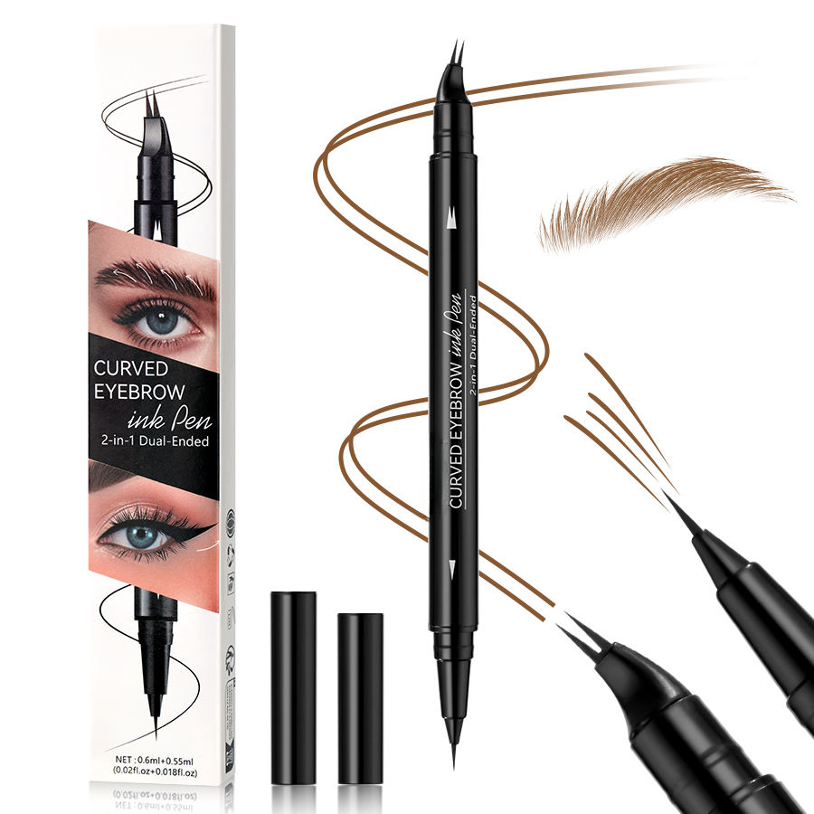 Waterproof Curved Eyebrow Pen