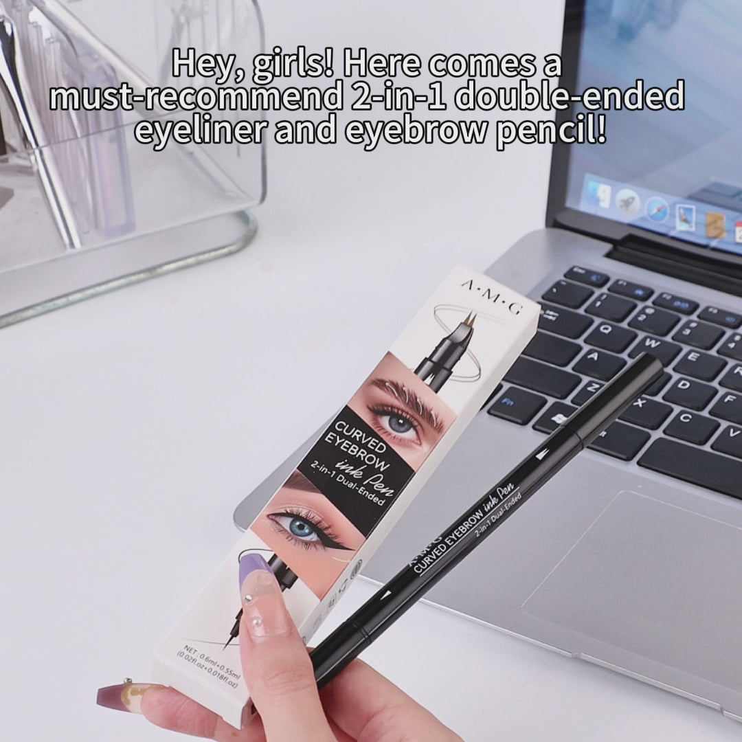 Waterproof Curved Eyebrow Pen
